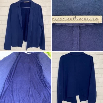 Chaqueta/Blazer Peruvian Connection $169 Chatham Tejido Azul Tinta XL USADO EN EXCELENTE ESTADO Foto 1 de 4