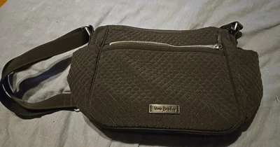 Vera Bradley Black Quilted Crossbody Adjustable Strap Shoulder Handbag  - New - Image 1 of 4