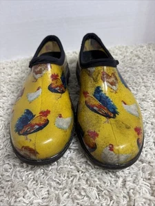 Sloggers Chickens Yellow Size 8 Women's Clogs Waterproof Garden Shoes - Picture 1 of 5