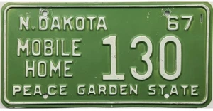 *99 CENT SALE* 1967 North Dakota Wohnmobil Nummernschild #130 ohne Reserve - Bild 1 von 1