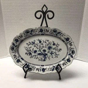 Vintage Stone China blaues Zwiebelmuster hergestellt in Japan 12 Zoll eingestellt - Bild 1 von 8