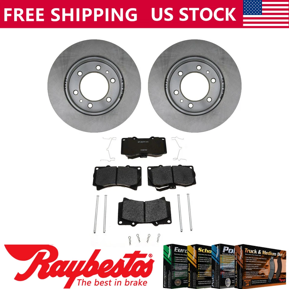 Rotores de freno delanteros + pastillas de freno de cerámica y herrajes para Hummer H3 2006-2010 Foto 1 de 4