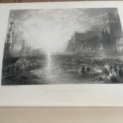 Turner Gallery A Series of 60 Steel Engravings J.M. W. Turner Folio Size Prints Foto 1 de 4