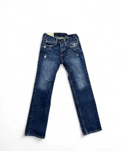abercrombie kids boys the a&f slim straight dark wash size 10 - Picture 1 of 7