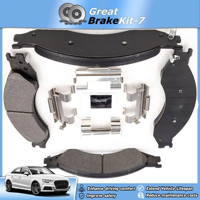 Front Brake Pad w/ Hardware for 2003-2009 Chevy C4500 Kodiak C5500 Kodiak 6.6L - Image 1 of 3