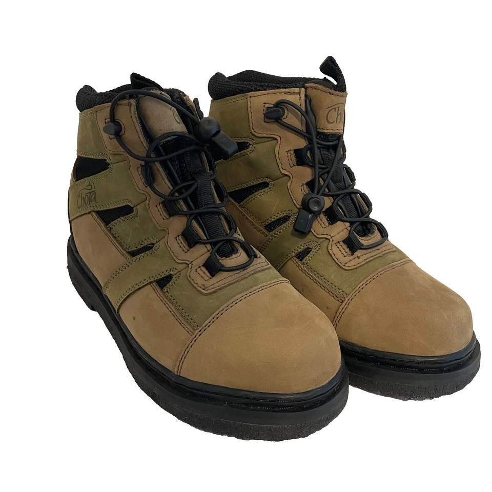 NWOT Chota STL Outdoor Gear Wading & Hiking Boots Men's Size 9 Tan & Green - Image 1 of 4