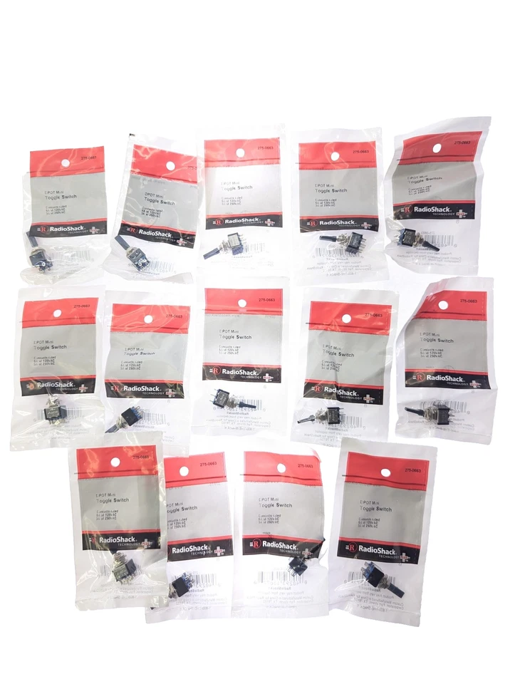RadioShack DPDT 6a @ 125vac Mini Toggle Switch 2750663