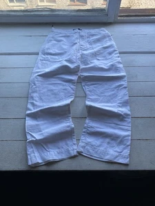 Polo Ralph Lauren Vintage Mens Chino White Relaxed Pants 32x30 Rare - Picture 1 of 21