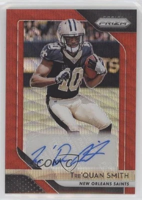 2018 Panini Prizm Rookie Red Wave /199 Tre'Quan Smith #RA-TQS Auto RC - Image 1 of 2