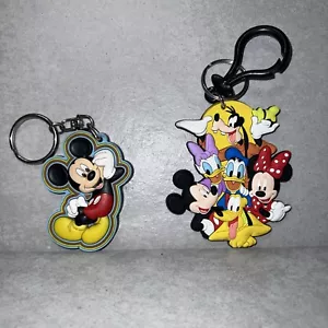 Set Of 2 Disney Mickey Mouse & Friends Rubber Key Chains ✅ - Picture 1 of 6
