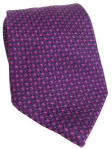 Enro Herren Luxus Seide Jacquard Lila Krawatte Geometrisches Muster Klassische Größe - Bild 1 von 6