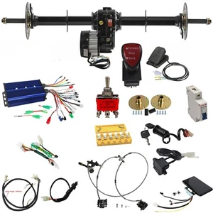 40" Rear Differential Axle kit 72V 1500W Electric Motor 4 Wheeler Go kart ATV - Picture 1 of 15