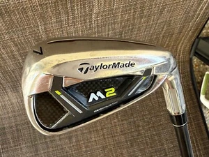 TaylorMade M2 2019 Single 7 Iron Stiff Steel ~ Mens RH Midsize Grip - Picture 1 of 7