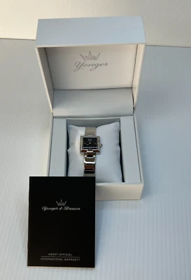 Reloj Yonger and Bresson Cuadrado Cuadrado Cuadrado Acero Inoxidable DMC 1480/01 -NUEVO Foto 1 de 4