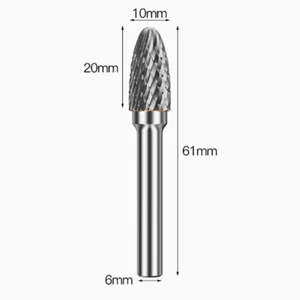 Tungsten Carbide Alloy Rotary File Tool FX1020 Point Burr Die Grinder Tool - Picture 1 of 2