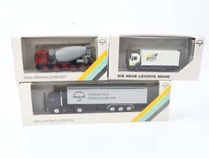E1841 Herpa H0 09.38069-0045/0047/0065 3x Modellauto LKW Betonmischer MAN 1:87 - Foto 1 di 2