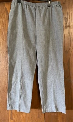 Calça feminina elástica cintura cinza tamanho 20A - Imagem 1 de 4