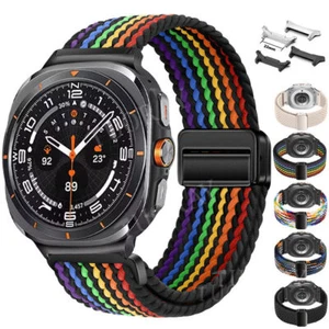 For Samsung Galaxy Watch Ultra 47mm Braided Nylon Band Strap Bracelet Wristband - Picture 1 of 71