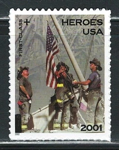 Mint US 2002 Heroes of 2001 Semipostal Single Stamps Scott# B2 (MNH) - Picture 1 of 1