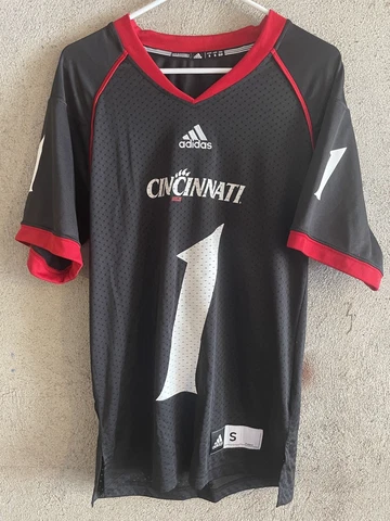 Vintage Cincinnati Bearcats Adidas Football Jersey Size S Gilyard Black 1 Cover