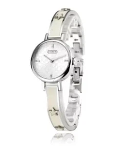 NWT Authentic Coach Studio Bangle Bracelet Watch White Stars 14501115 $398 - Picture 1 of 7