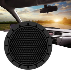 2Pcs Cup Mat Non-slip Shockproof PVC Creative Drink Coasters for Vehicle Use - Picture 1 of 16