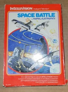 Intellivision Space Battle Complete In Red Box w/ Manual & Overlays Mattel - Picture 1 of 3