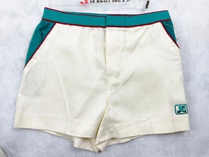VINTAGE JIMMY CONNORS (ROBERT BRUCE) TENNIS SHORTS - SIZE 12 - NEW OLD STOCK - Picture 1 of 8