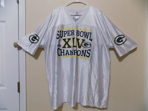 Greg Jennings Packers Super Bowl Champs Jersey (2XL) NFL Team Apparel/ Good Cover