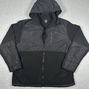 Snozu Performance Men's XXL Full Zip Black Inside Fleece Jacket 3 Pocket Hooded - Picture 1 of 8
