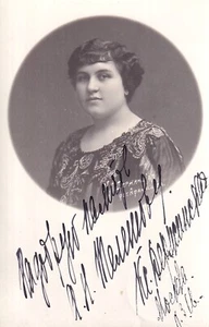 KSENIA DZERHINSKAYA Soprano rara fotografía autografiada - ¡Favorito de Rachmaninov! - Imagen 1 de 1