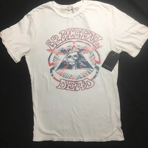 Camiseta pequeña unisex blanca gráfica Junk Food Grateful Dead nueva con etiquetas - Imagen 1 de 8