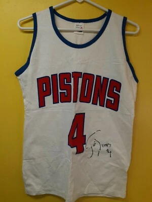 Joe Dumars Detroit Pistons NBA T-Shirt Jersey Melody Farms Souvenir Size 18-20 - Image 1 of 4