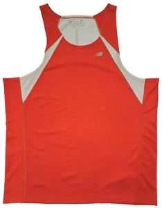New Balance Sleeveless Tank Top Men's Orange Activewear Top Size XL Round Neck - Picture 1 of 5