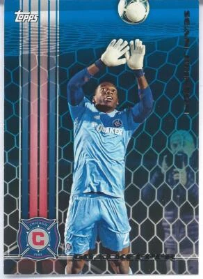 2013 Topps BLUE SEAN JOHNSON Atlanta Blackhawks USA GK Chicago Fire MLS SP #/50 - Image 1 of 2