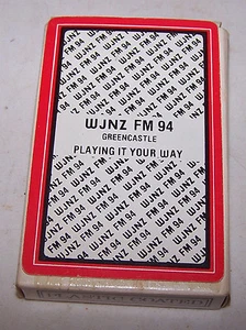 WJNZ FM 94 Radio Station Playing Cards GREENCASTLE INDIANA - Imagen 1 de 4