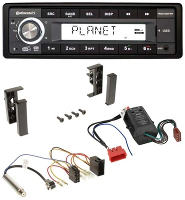 Continental USB 1DIN AUX DAB MP3 Autoradio für Audi A2 A3 8L A6 C5 A4 B5 Bose Ak - Bild 1 von 4