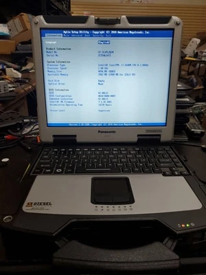 Panasonic Toughbook CF-31 MK-2 i7 2640M @ 2.80GHz 4GB 14370HRS Diesel No HD/CAD - Image 1 of 4