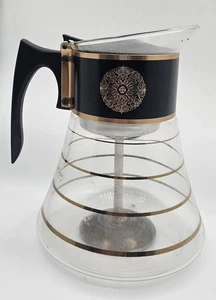 Vtg 60s David Douglas Flameproof Stovetop Glass Coffee Pot MCM Sleek Retro - Picture 1 of 12