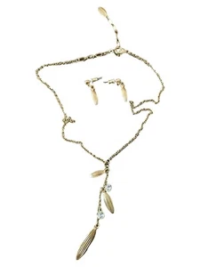 Pilgrim Schmuckset Goldfarben Kette Ohrringe Damen Elegant - Bild 1 von 4