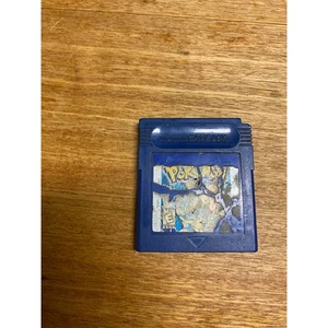 Pokemon Blue Version (Nintendo Game Boy, 1998) Cartridge Only Bad Sticker - Picture 1 of 2