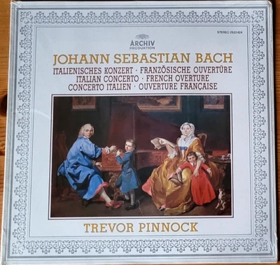 Bach: Italian Concerto/French Overture Pinnock LP (New) - Image 1 of 2