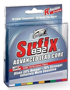 832 Lead Core, metered Multi-Colored (12 pound/100 Yard Spool) - Picture 1 of 2