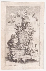 Exlibris Brallet / Ile De France Parigi Stemma Bookplate 18E Raro - Picture 1 of 1