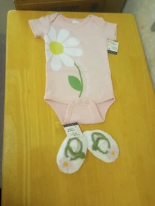 Baby Ganz girl sweet as a daisy Shirt with matching shoes - Picture 1 of 3