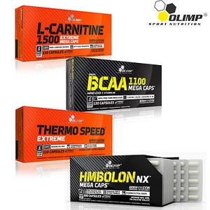 OLIMP L-Carnitine + BCAA + Thermo Speed Extreme + HMBolon - 120/240 Caps - Picture 1 of 3