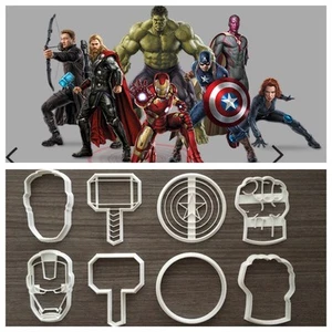 Avengers Super Heroes Marvel Ausstechformen Ausstecher Ausstechform + Pdz 8cm - Bild 1 von 1