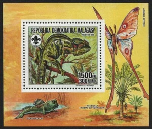 Madagascar 1988 - Mi-N.o Bloque 75 A ** - Estampillada sin montar o nunca montada - Reptiles / Reptiles - Imagen 1 de 1