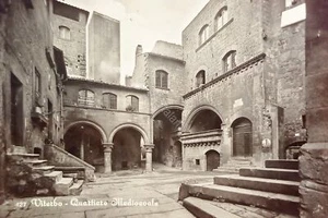 Cartolina - Viterbo - Quartiere Medievale - 1956 - Bild 1 von 2