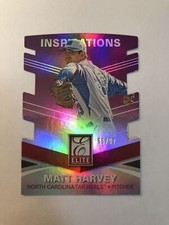 2015 Panini Elite Inspirations Die-Cut /57 Matt Harvey #182 METS